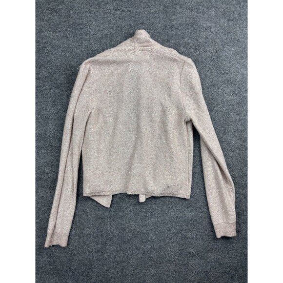 Knitted & Knotted Anthropologie Cashmere Sweater Women's Small Metallic Open - Picture 7 of 8